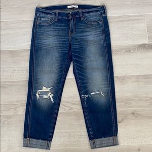 Abercrombie crop mom jeans